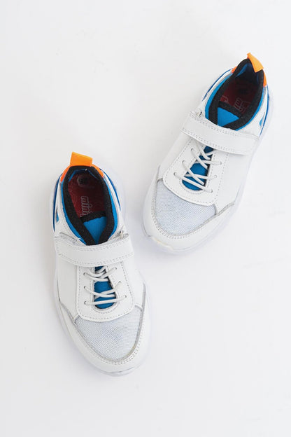 Boys' White Leather healthy Supported Children's Shoes