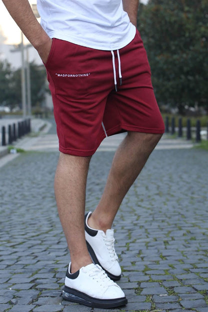 Claret Red Capri Shorts 5407