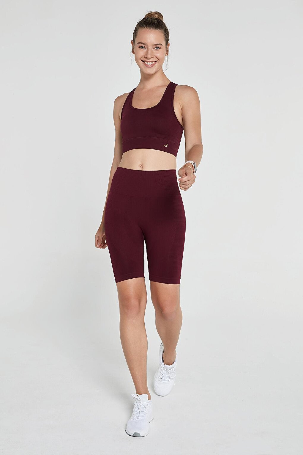 Gela Sculpting Sport Biker Tights Claret Red