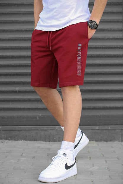 Claret Red Capri Shorts 5403