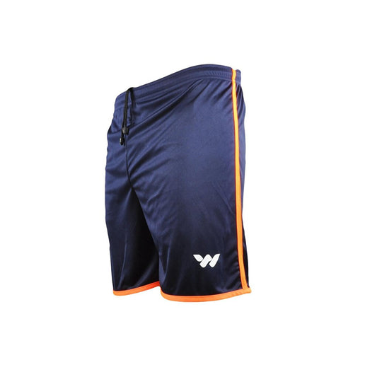 20202 Navy Blue-Orange Polyester Men's Sports Shorts