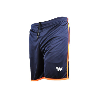 20202 Navy Blue-Orange Polyester Men's Sports Shorts