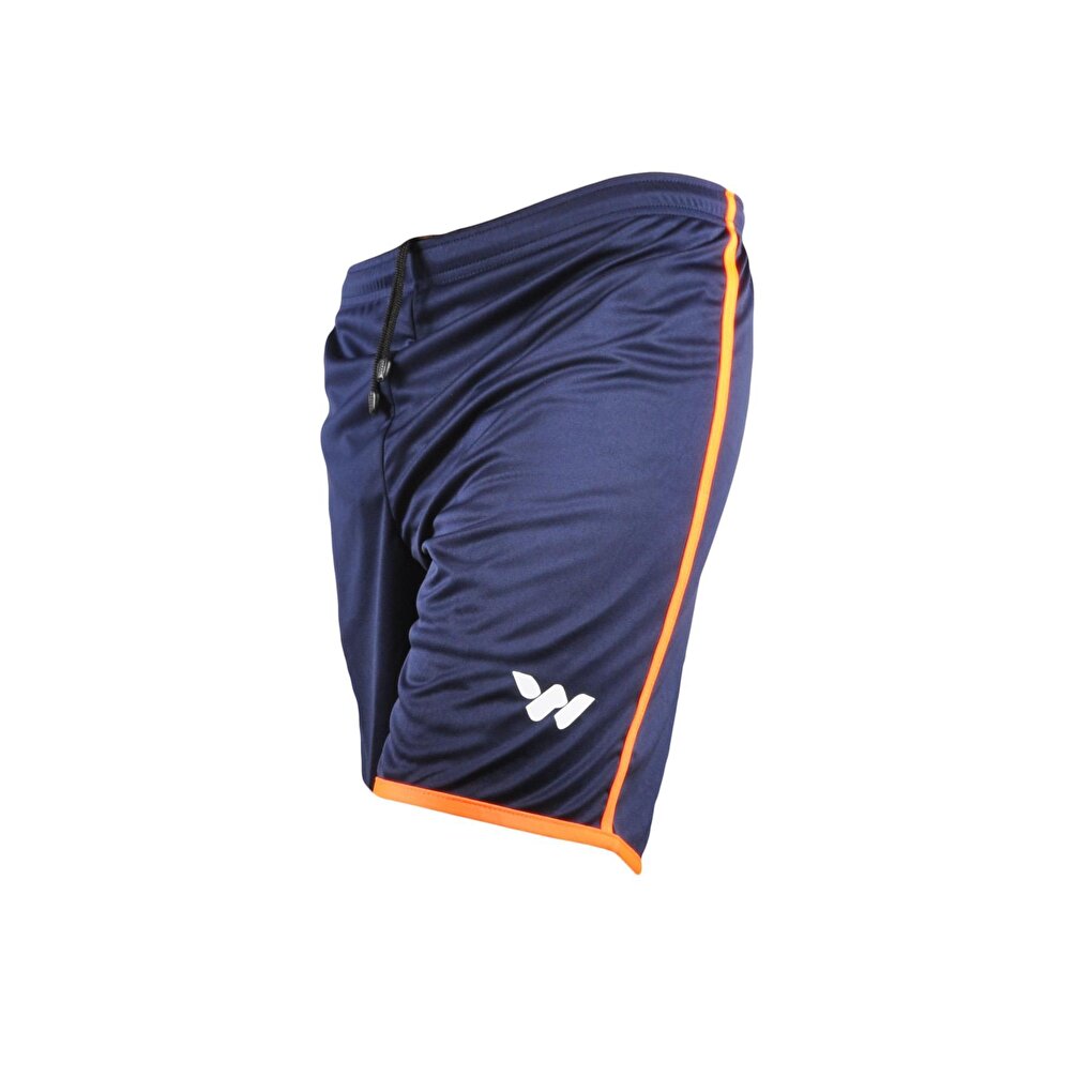 20202 Navy Blue-Orange Polyester Men's Sports Shorts