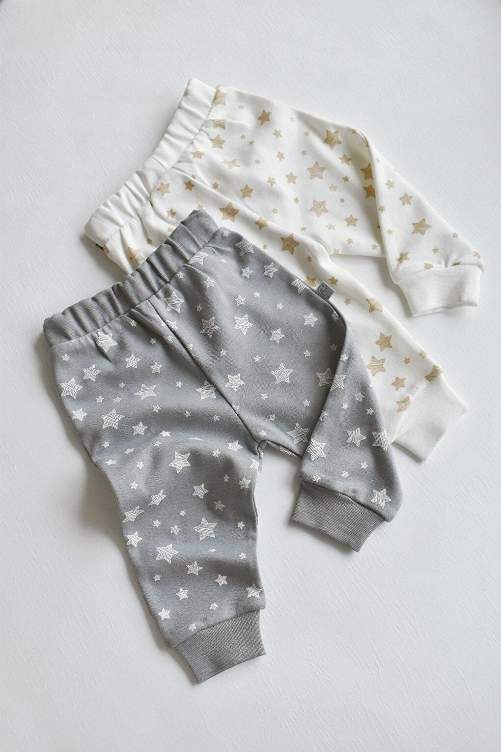 Star Patterned 2-Piece Baby Sweatpants Trousers - Csy5602