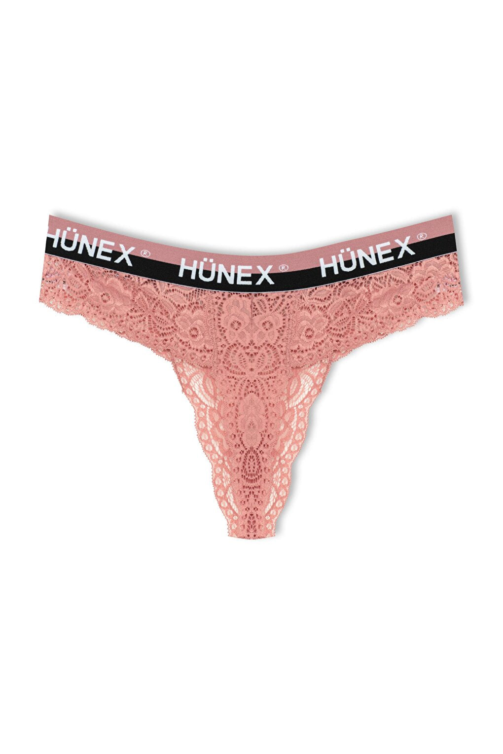 Lace Written Rubber Thong Women's Panties