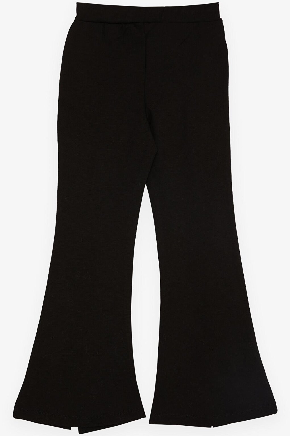 Girl's Tights Trousers with Slits in Black (Age 4-8)