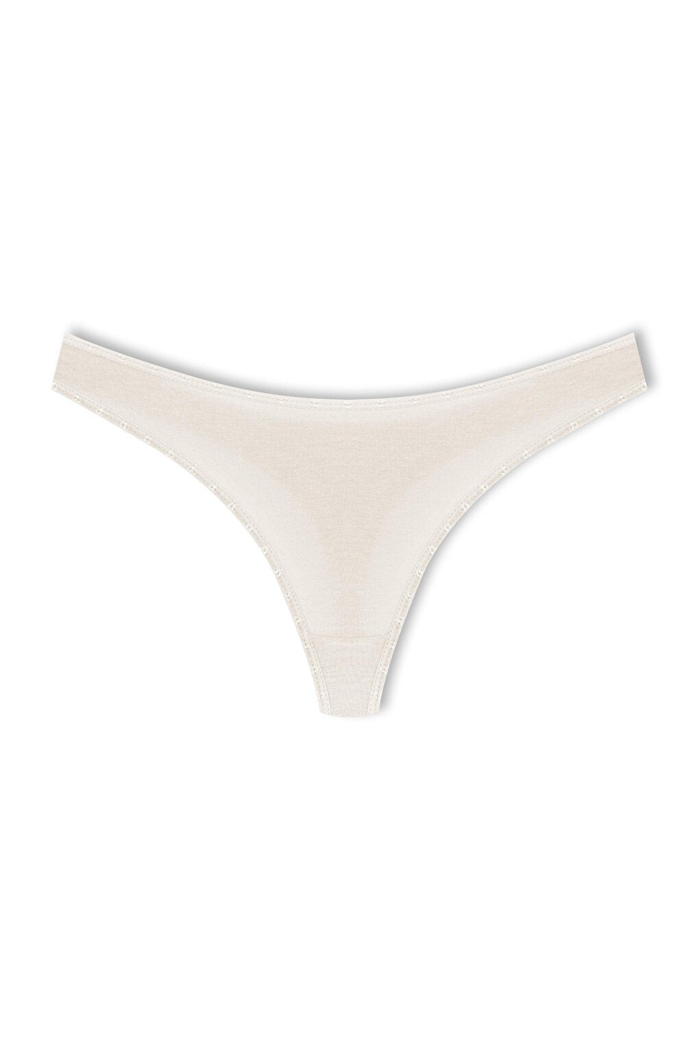 Cotton Heart Elastic Basic Thong Women's Panties 3-Piece