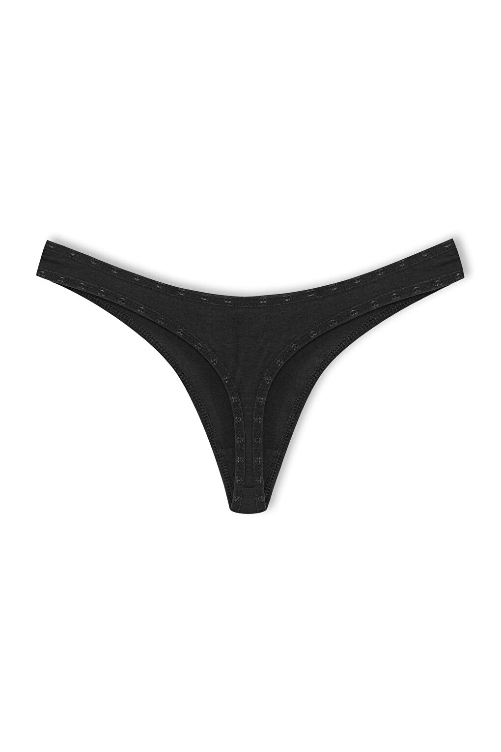 Cotton Heart Elastic Basic Thong Women's Panties 3-Piece