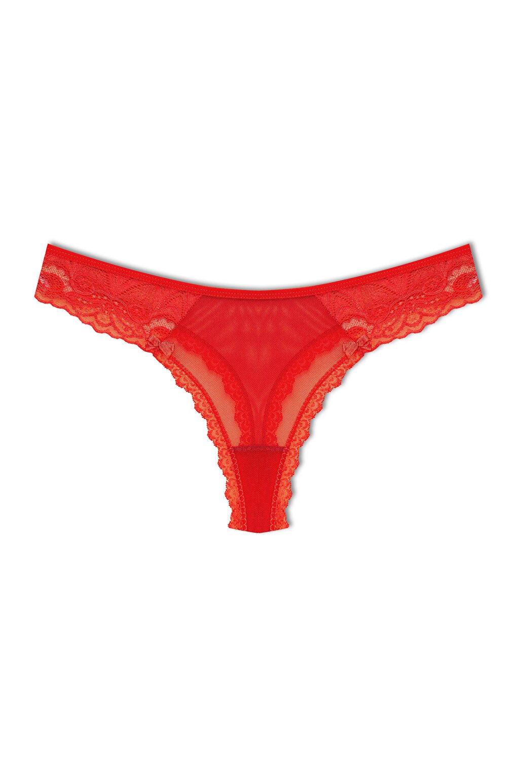 Tulle Lace Thong Women's Panties 3-Piece