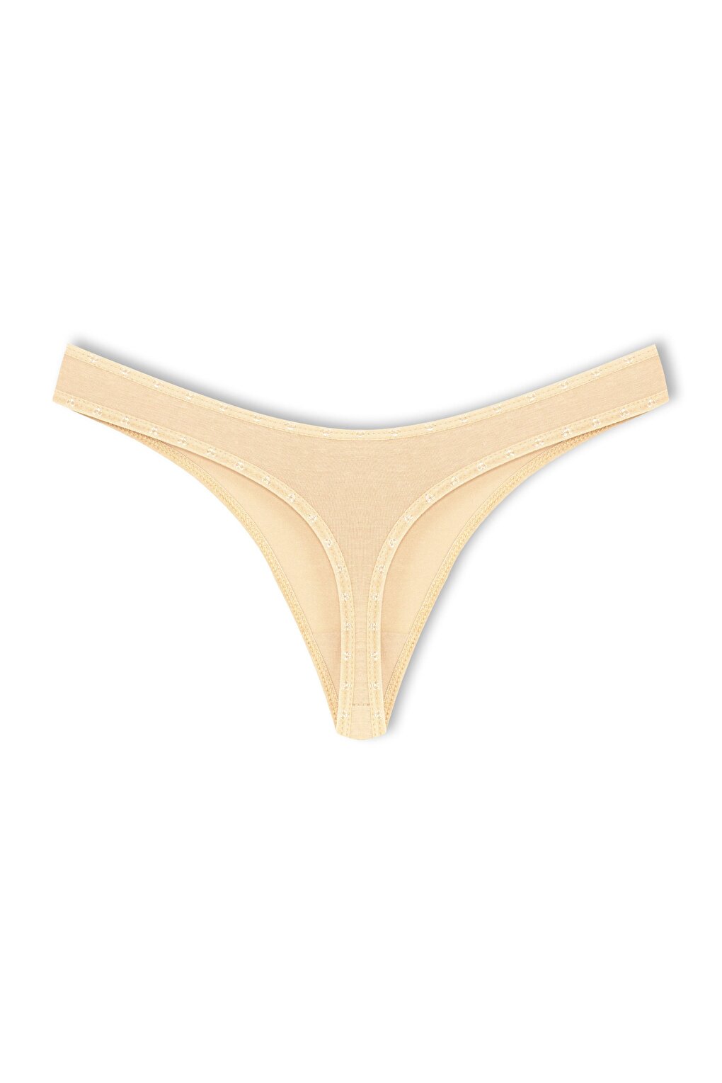 Cotton Heart Elastic Basic Thong Women's Panties 3-Piece