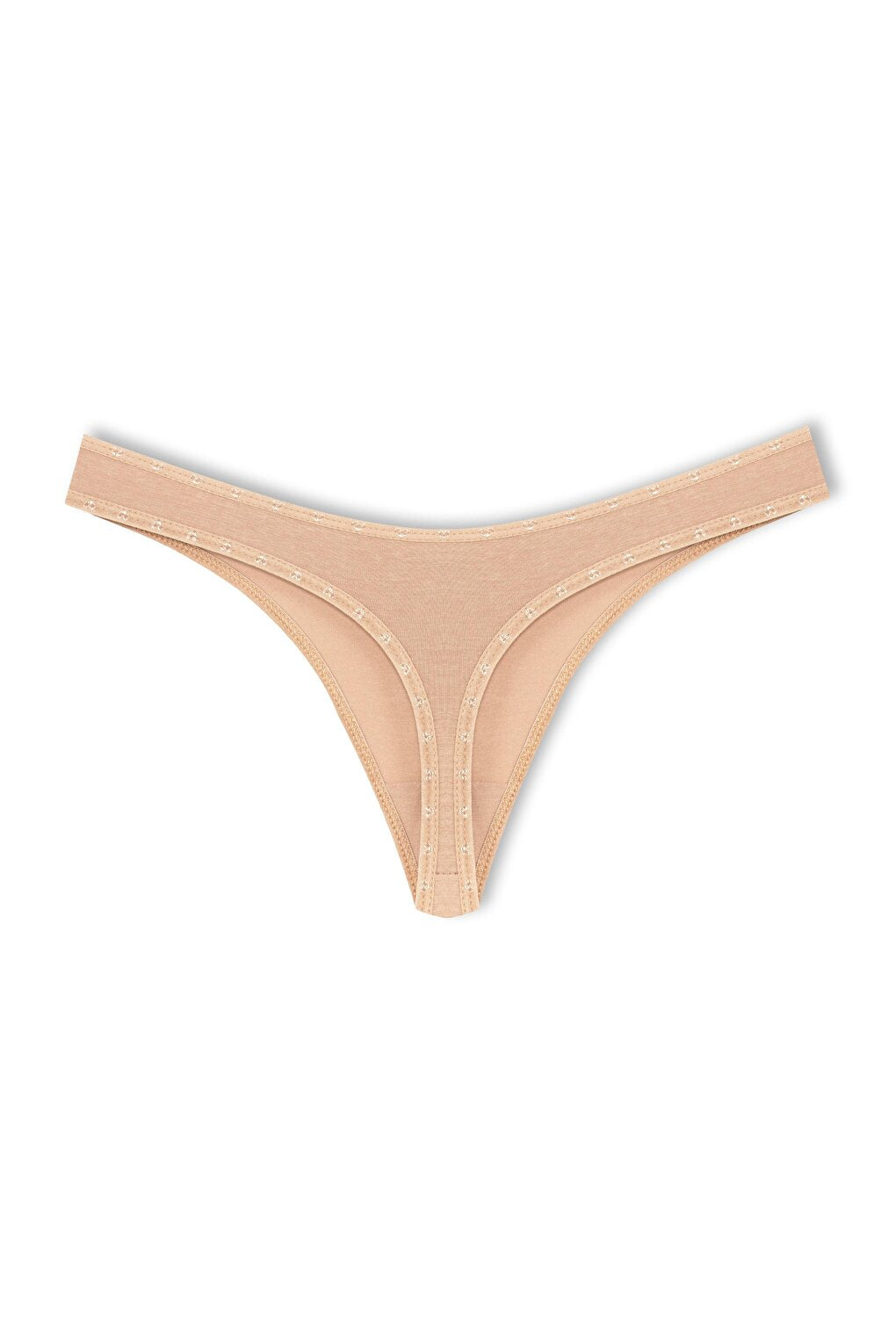 Cotton Heart Elastic Basic Thong Women's Panties 3-Piece