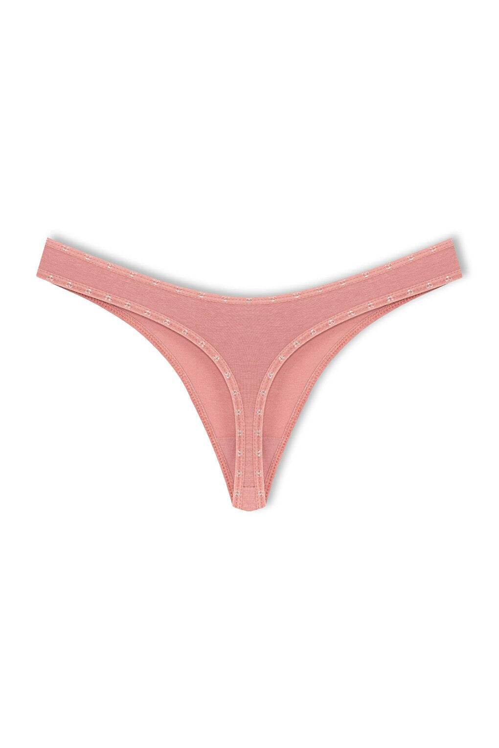 Cotton Heart Elastic Basic Thong Women's Panties 3-Piece