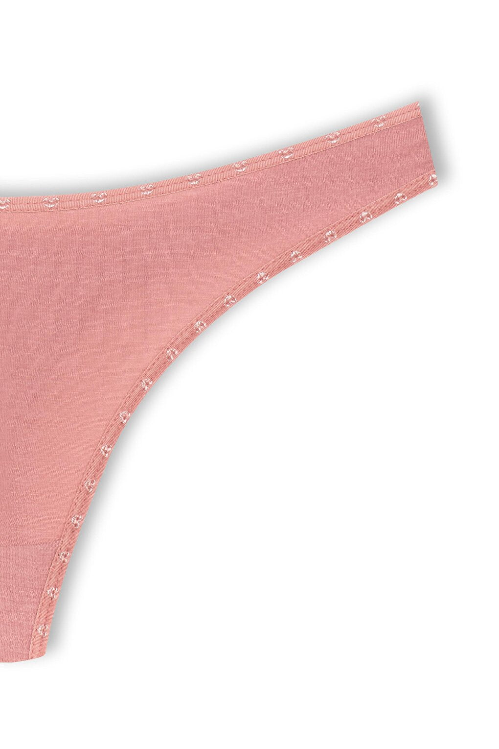 Cotton Heart Elastic Basic Thong Women's Panties 3-Piece