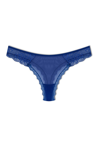 Tulle Lace Thong Women's Panties 3-Piece