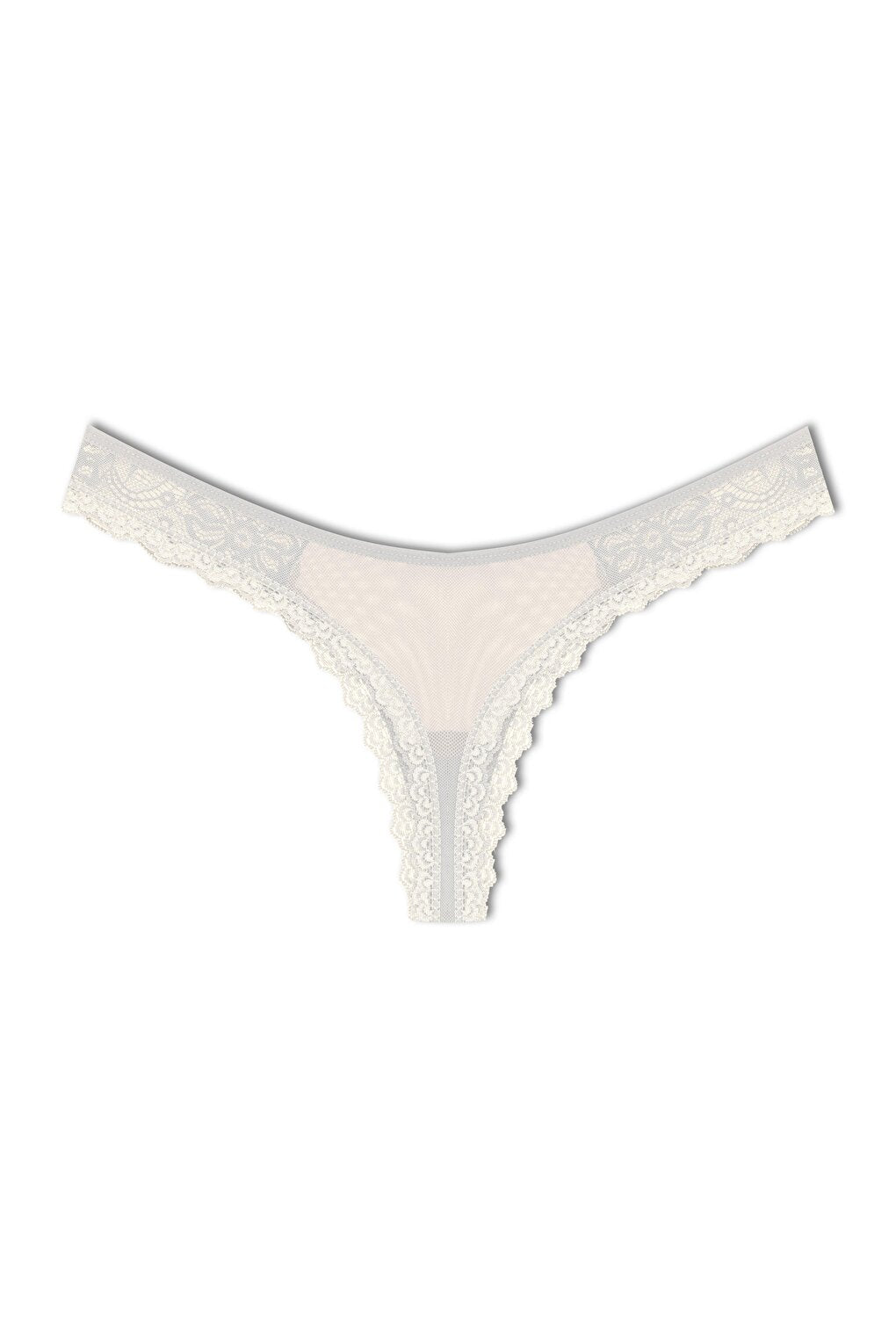 Tulle Lace Thong Women's Panties 3-Piece