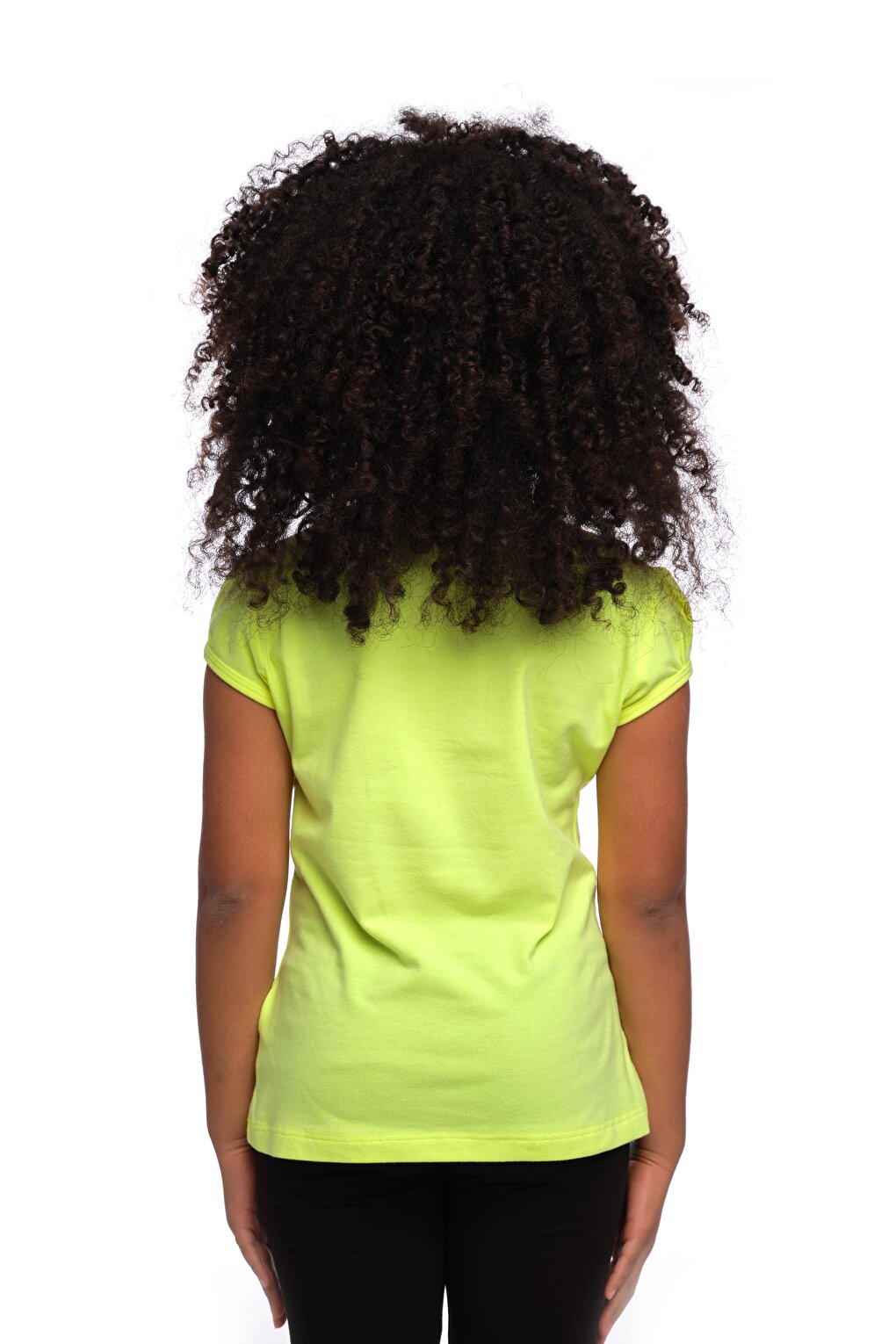 Neon Yellow Girl's Short Sleeve Basic T-Shirt