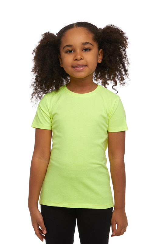 Neon Yellow Unisex Crew Neck Short Sleeve T-Shirt