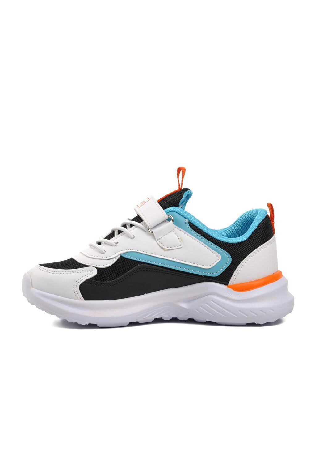 1543-F Black-White-Turquoise Children's Sports Shoes