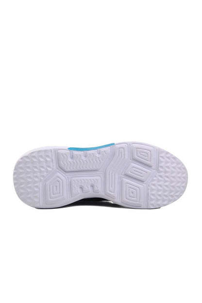 1543-F Black-White-Turquoise Children's Sports Shoes