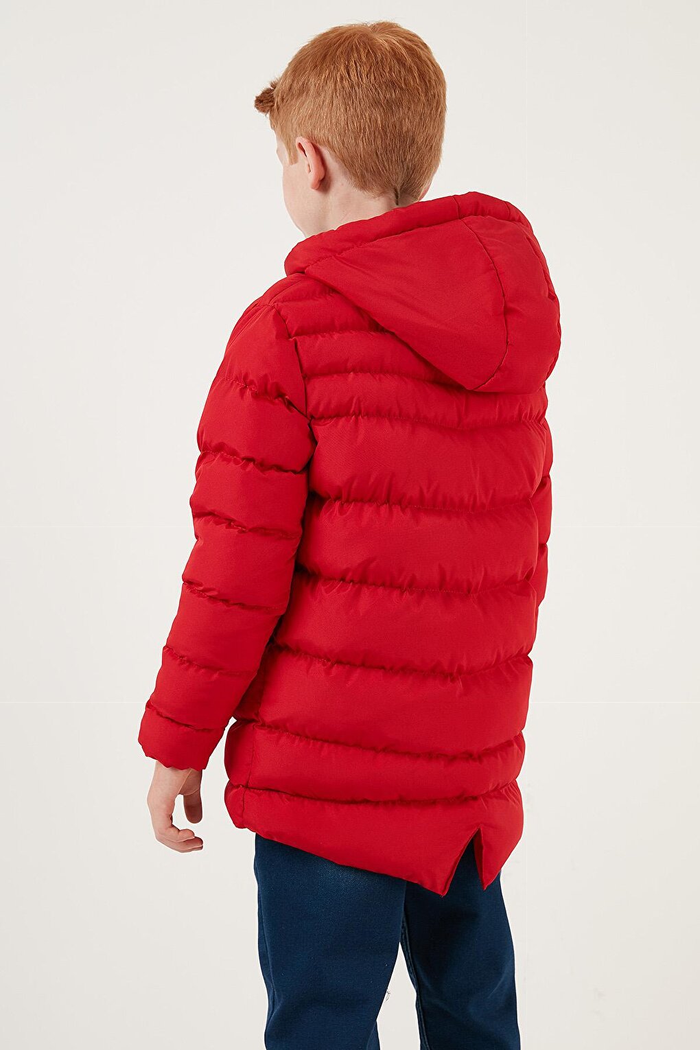 Hooded Puffer Coat with Zipper Pockets 6492324