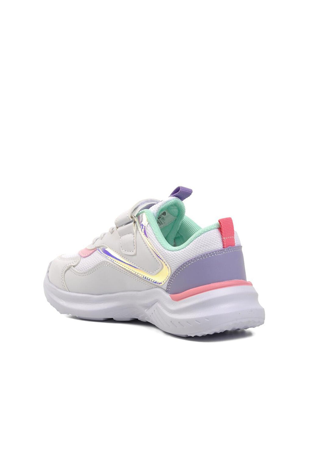 1543-F White-Water Green-Lilac Children's Sports Shoes