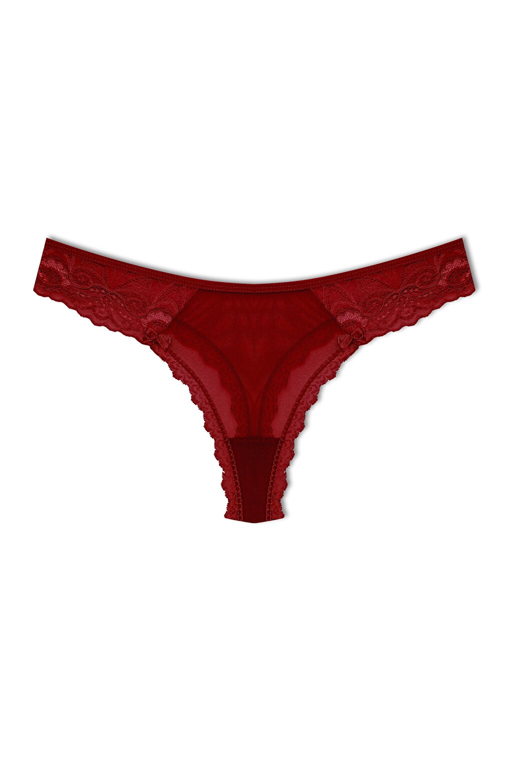 Tulle Lace Thong Women's Panties 3-Piece