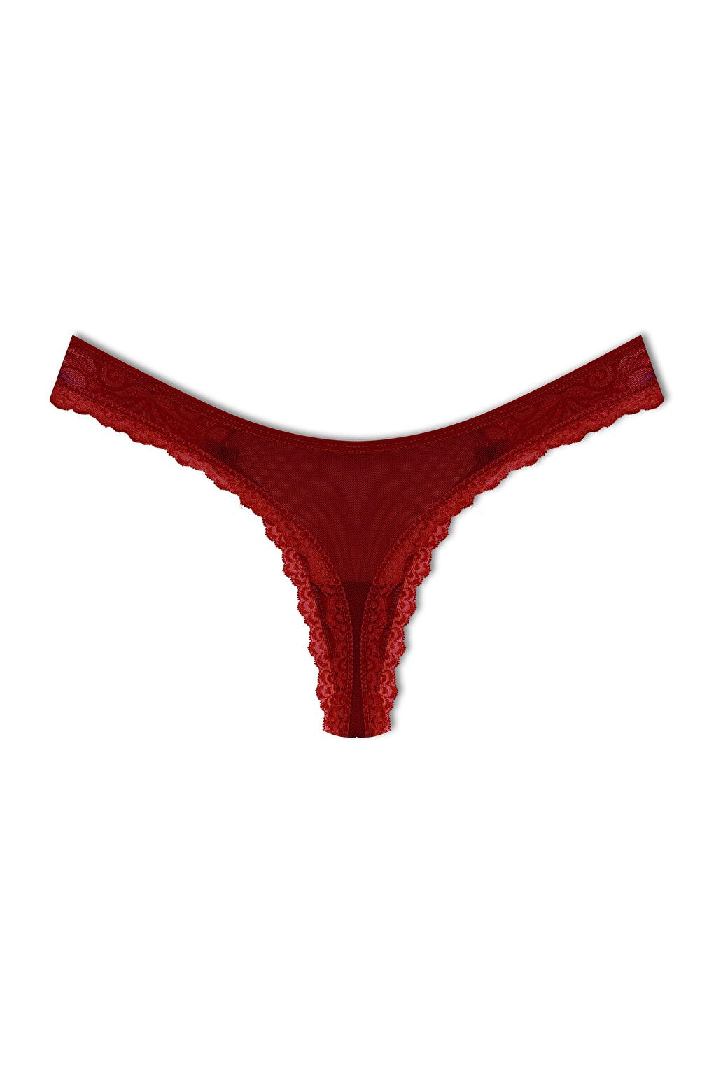 Tulle Lace Thong Women's Panties 3-Piece