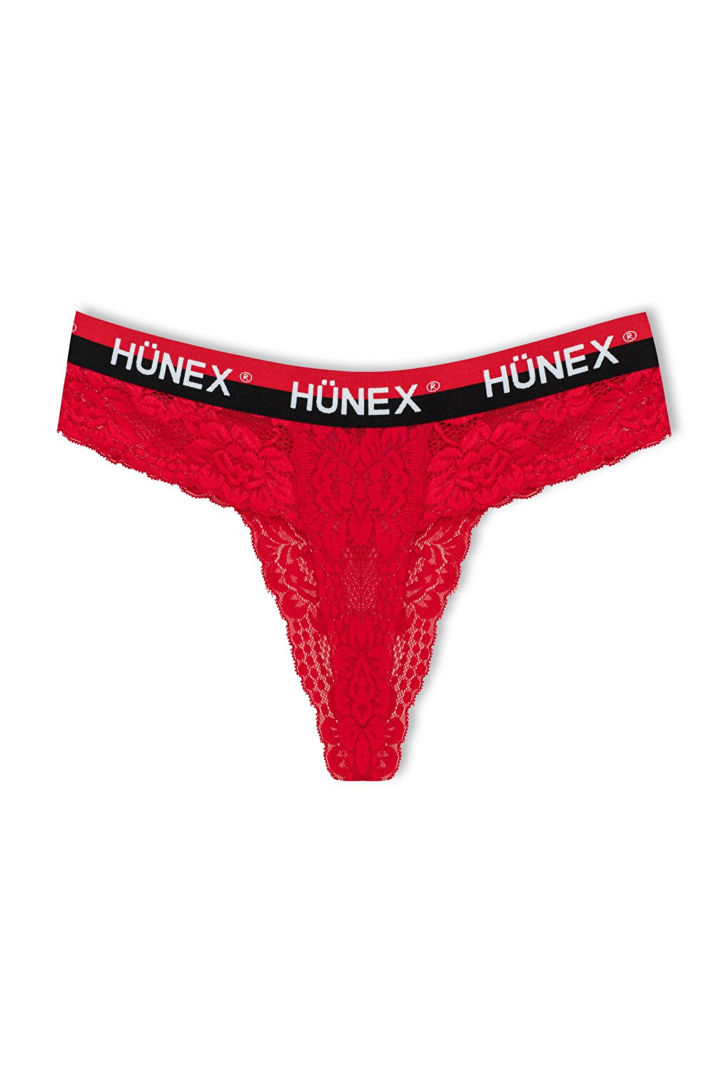 Lace Written Rubber Thong Women's Panties 3-Piece