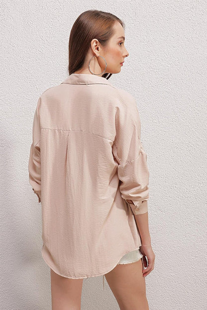 20153 Oversize Shirt - Beige