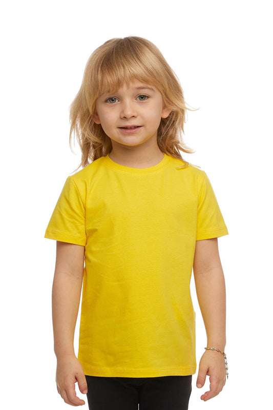 Yellow Unisex Crew Neck Short Sleeve T-Shirt