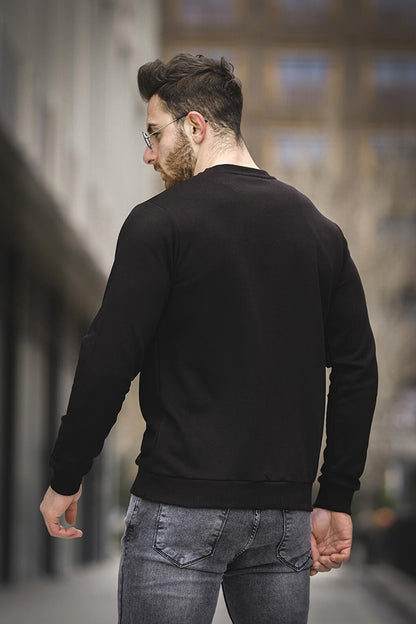 Wellness Slim Fit Three Thread Without Raising Printed Men's Sweatshirt