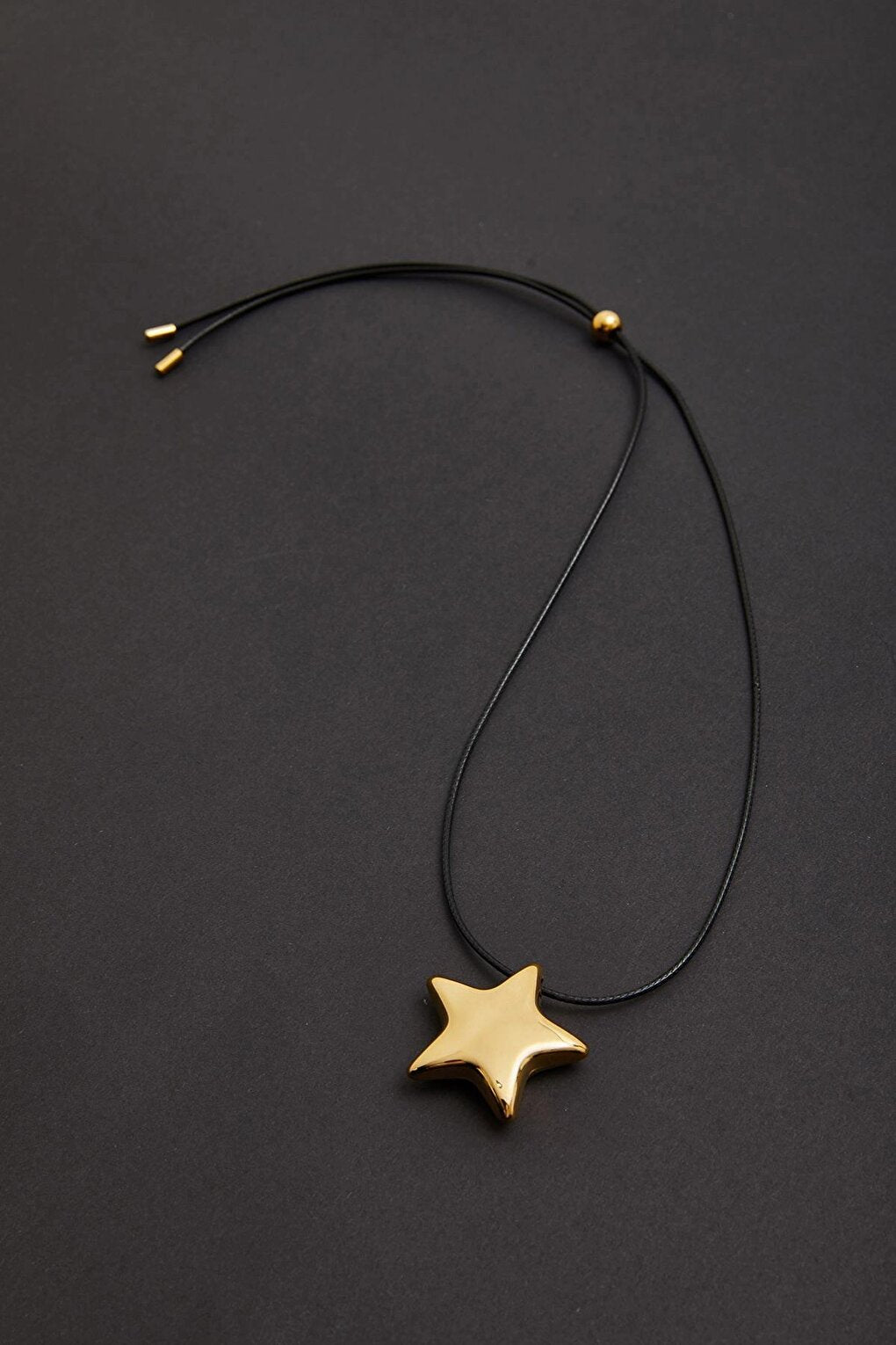 Women's Accessory Steel Star Pendant Lanyard Adjustable Necklace