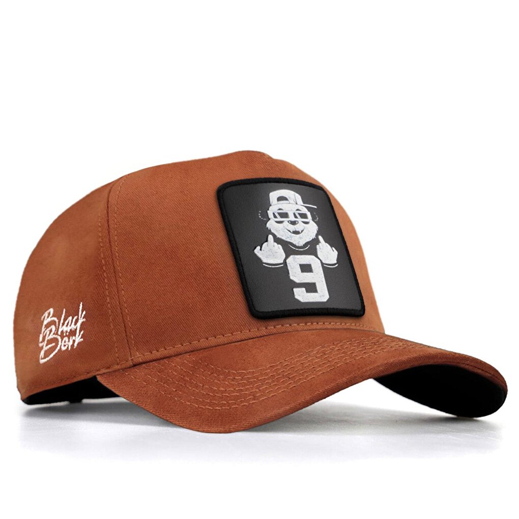 V1 Baseball Panda - Unisex Camel Hat (Cap) with 9 Code Logo