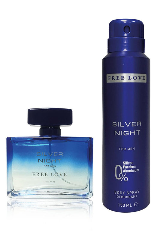 Silver Night EDP Men's Perfume 100 ml and Deodorant 150 ml