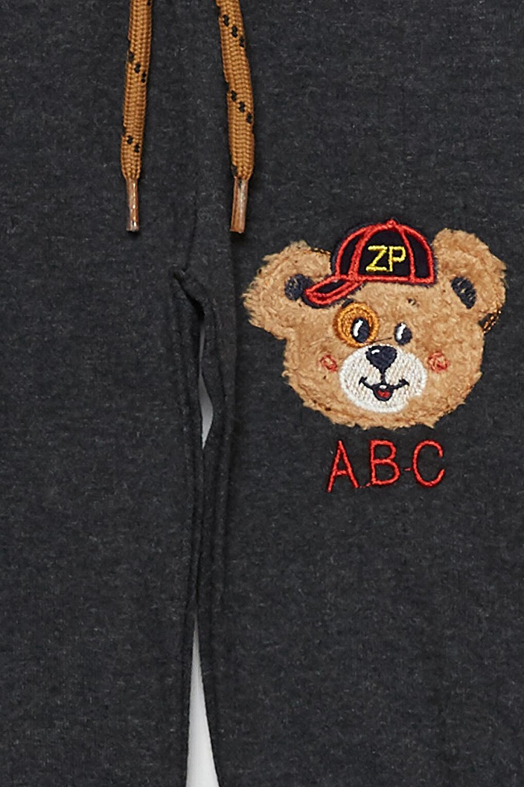 Bear Printed Pocket Baby Boy Sweatpants