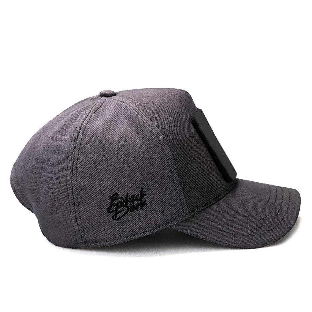 V1 Baseball Lion - Unisex Gray Cap with 7 Code Logo