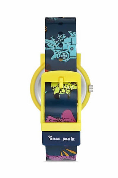 MiniFlak Licensed Kral Şakir KS7529-1 Blue Boy's Wristwatch