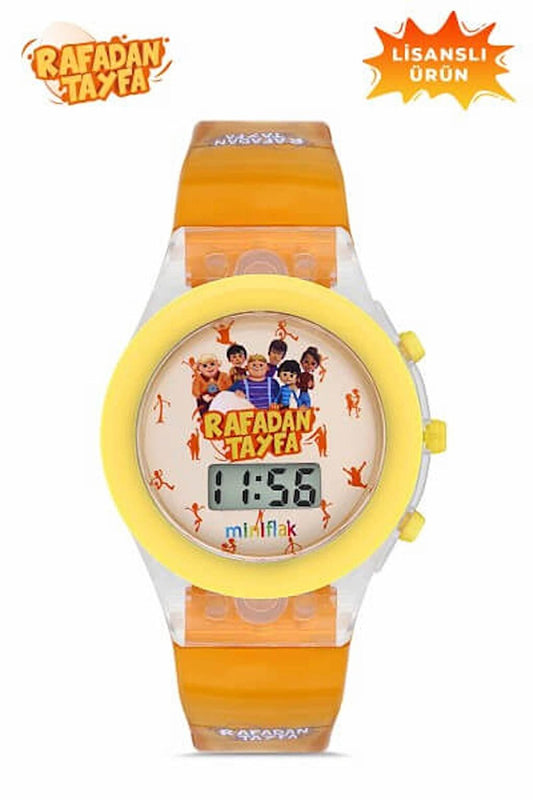 MiniFlak Licensed Rafadan Tayfa RF7210 Yellow Light Children's Wristwatch