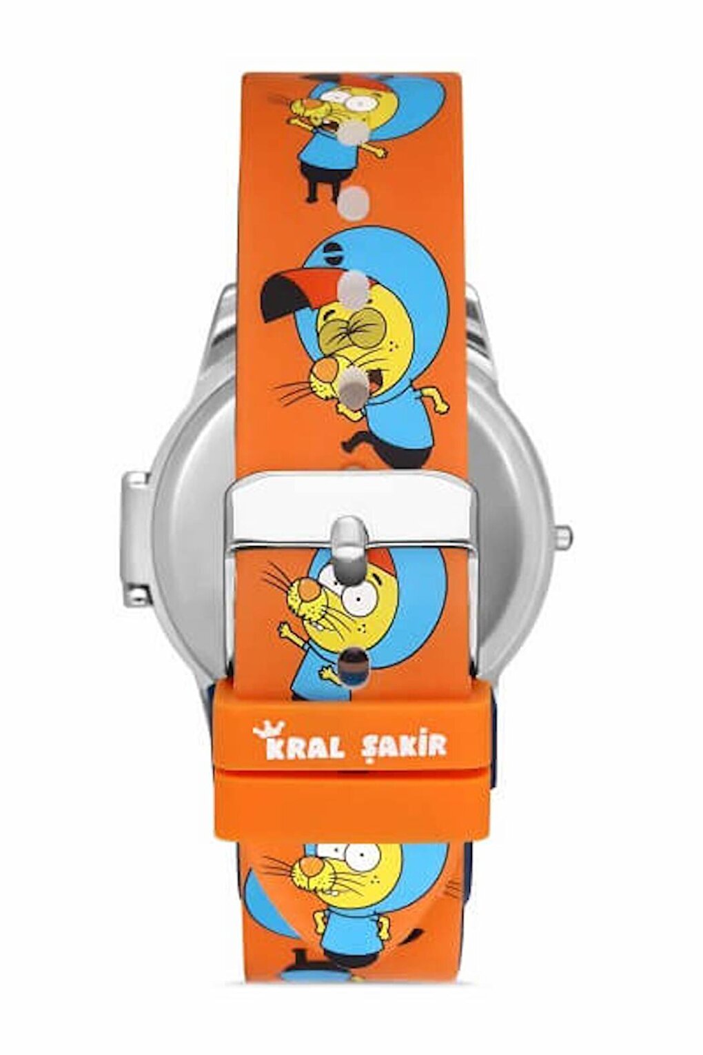 MiniFlak Licensed Kral Şakir KS5032-3 Digital Orange Boy's Wristwatch