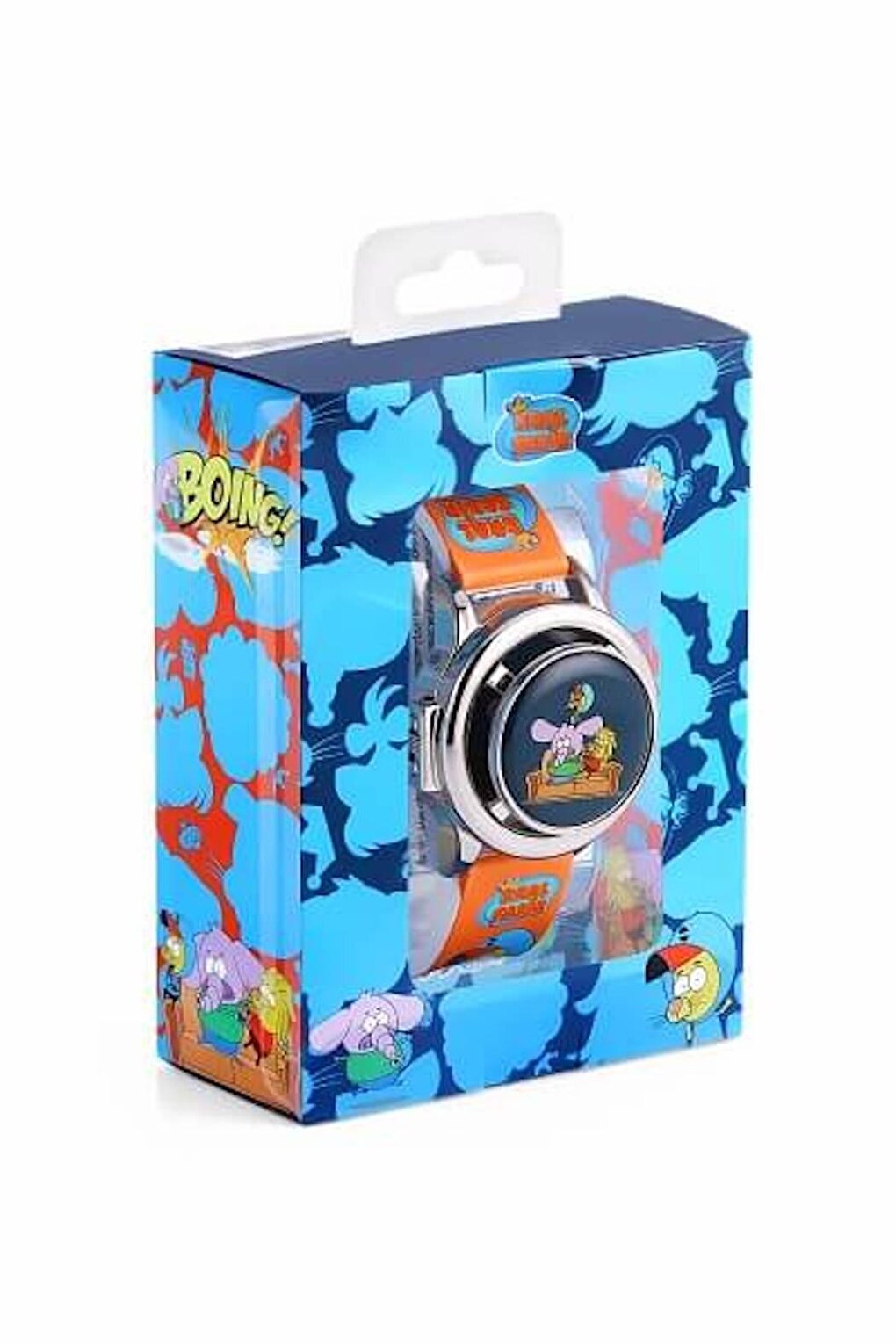 MiniFlak Licensed Kral Şakir KS5032-3 Digital Orange Boy's Wristwatch