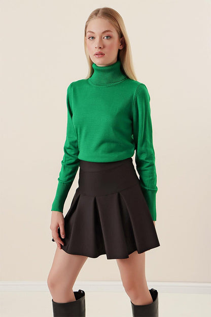 15747 Turtleneck Knitwear Sweater - Green