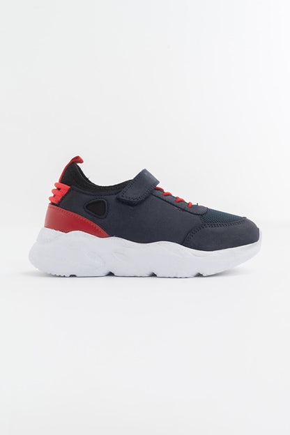 Boys' Navy Blue Leather healthy Supported Children's Shoes