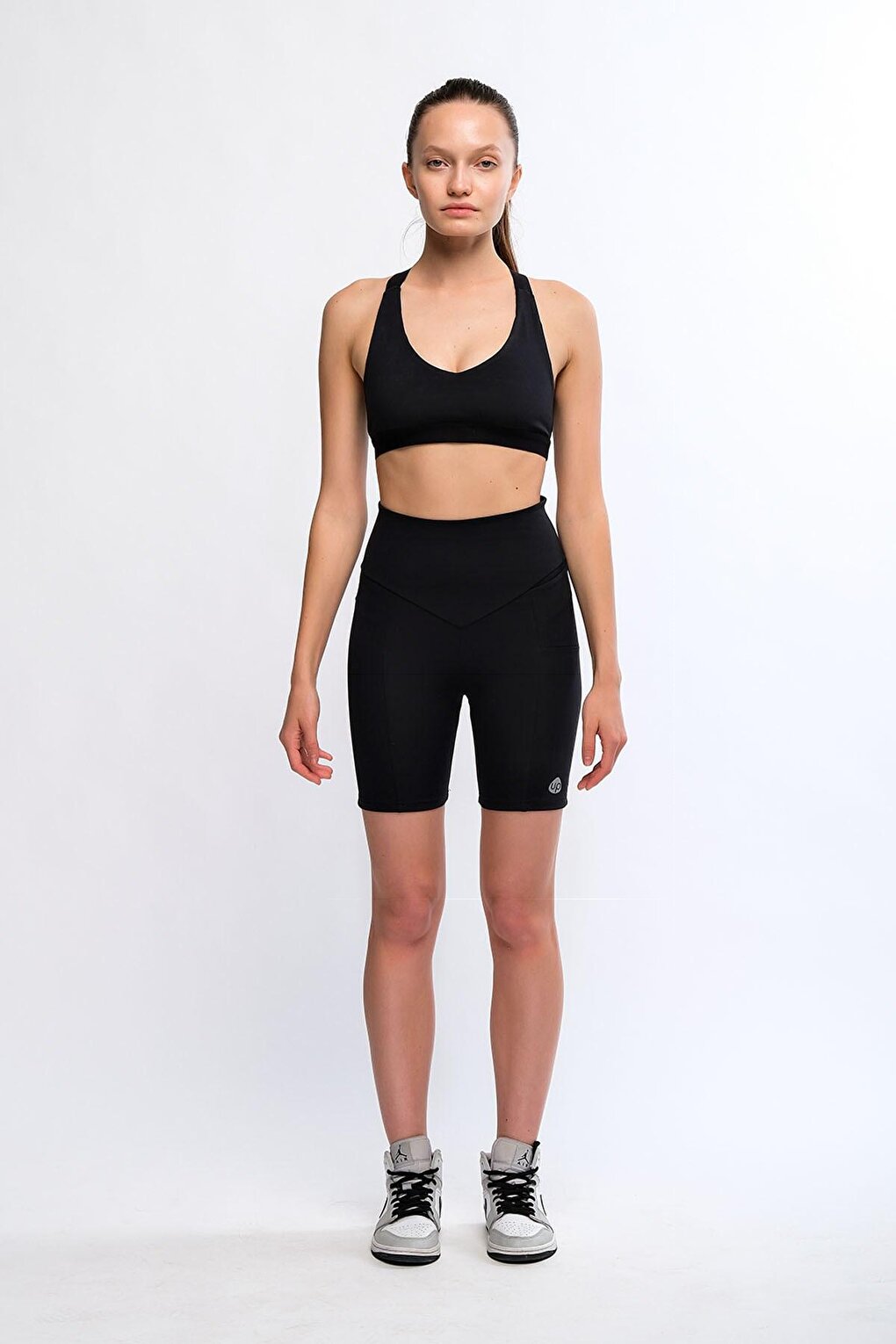 Black Women's High Waist Extra Comfortable Biker Short Sports Shorts Tights - Velo