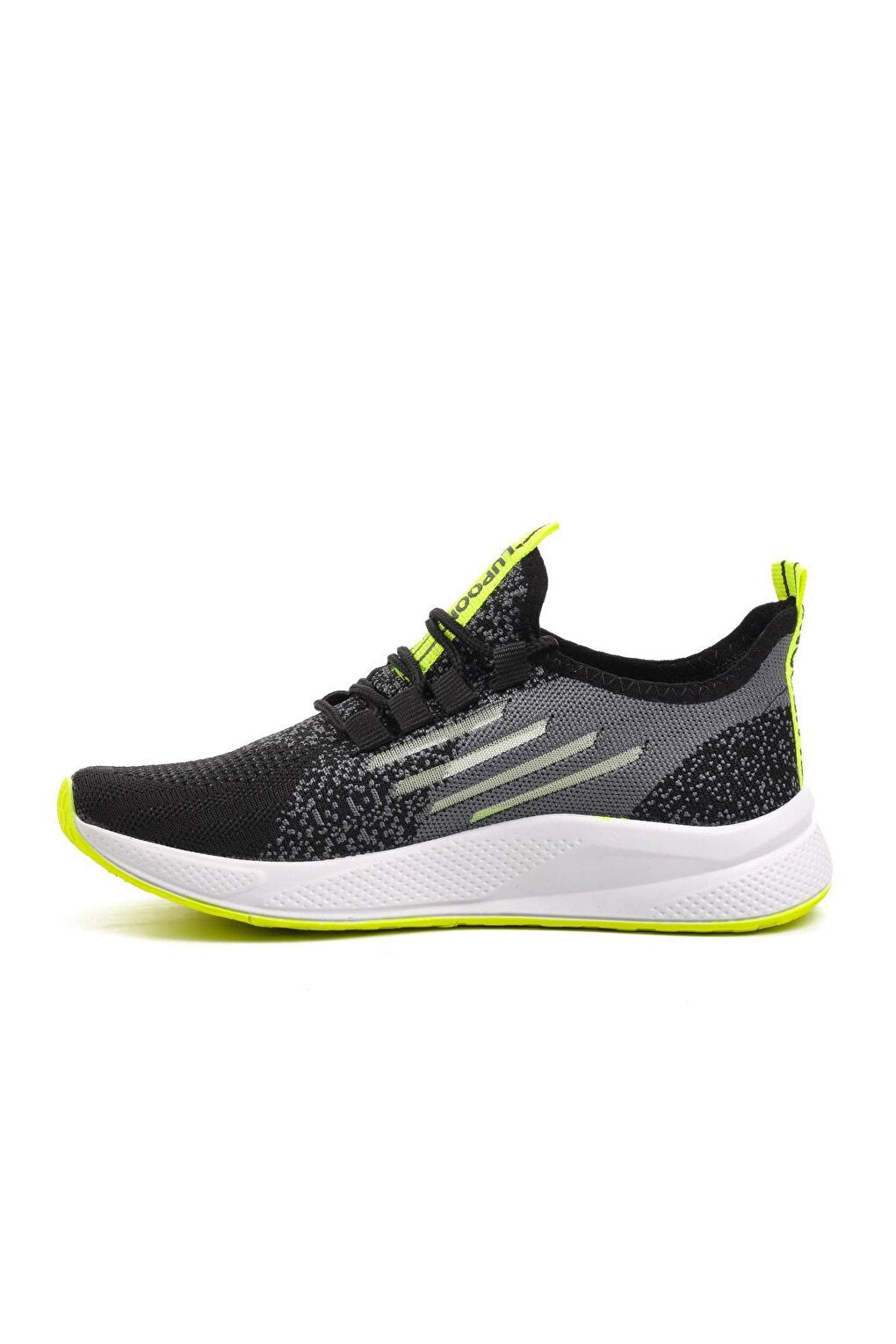 Black-Phosphor Yellow Mesh Sneakers 507