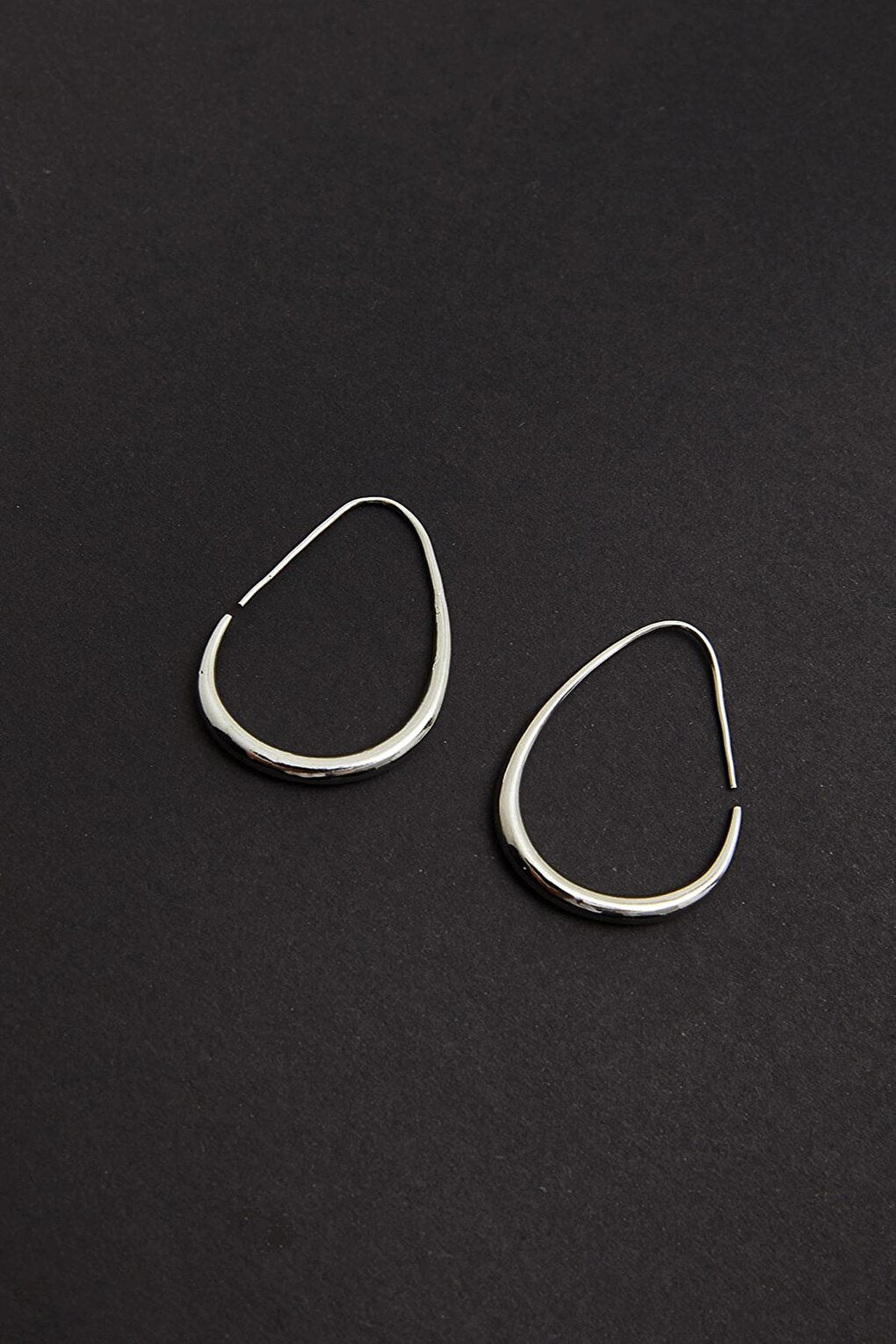 Women's Accessory Oval Hoop Earrings