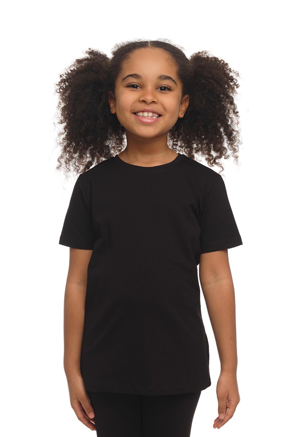 Black Unisex Crew Neck Short Sleeve T-Shirt