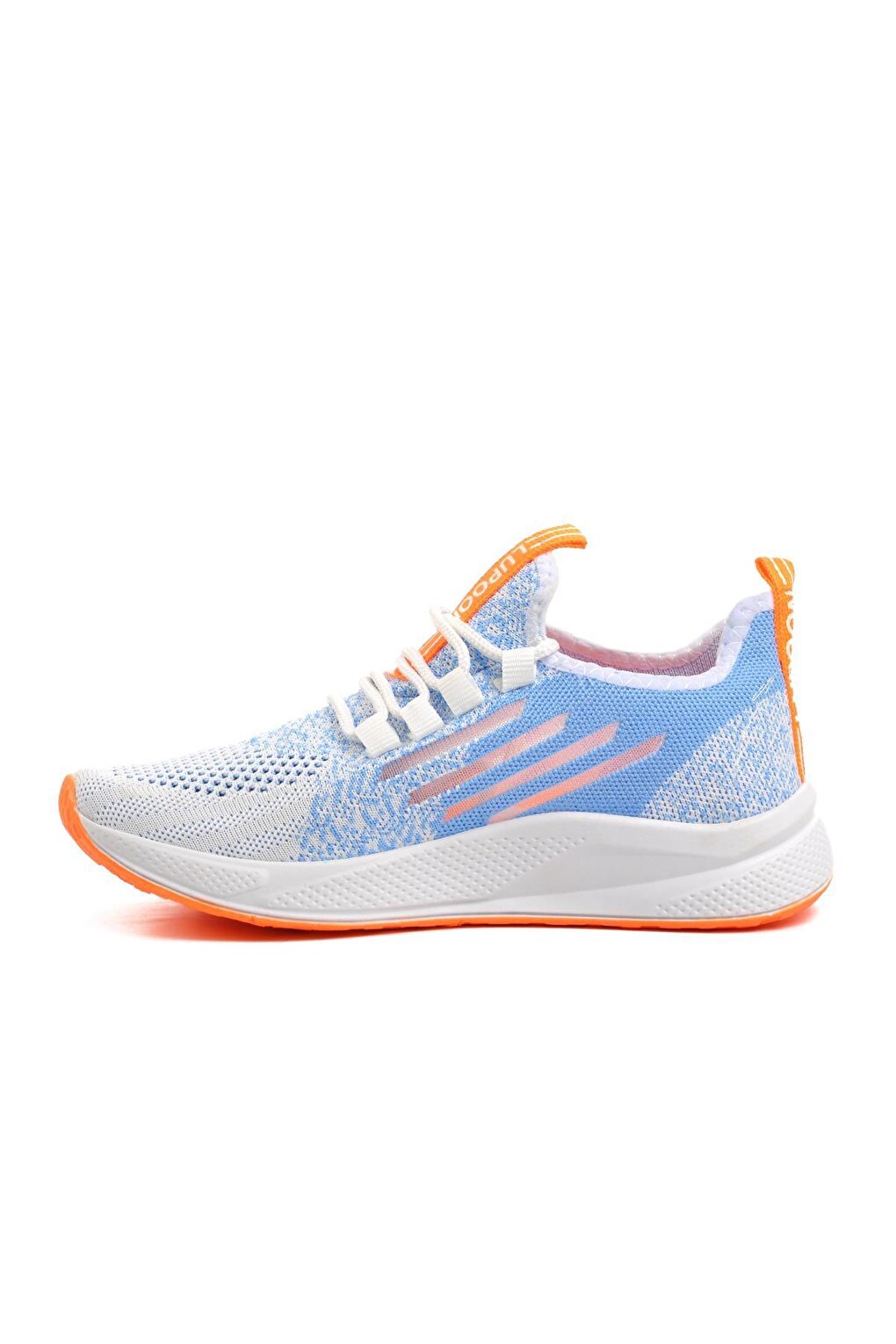 White-Phosphor Orange Mesh Sneakers 507