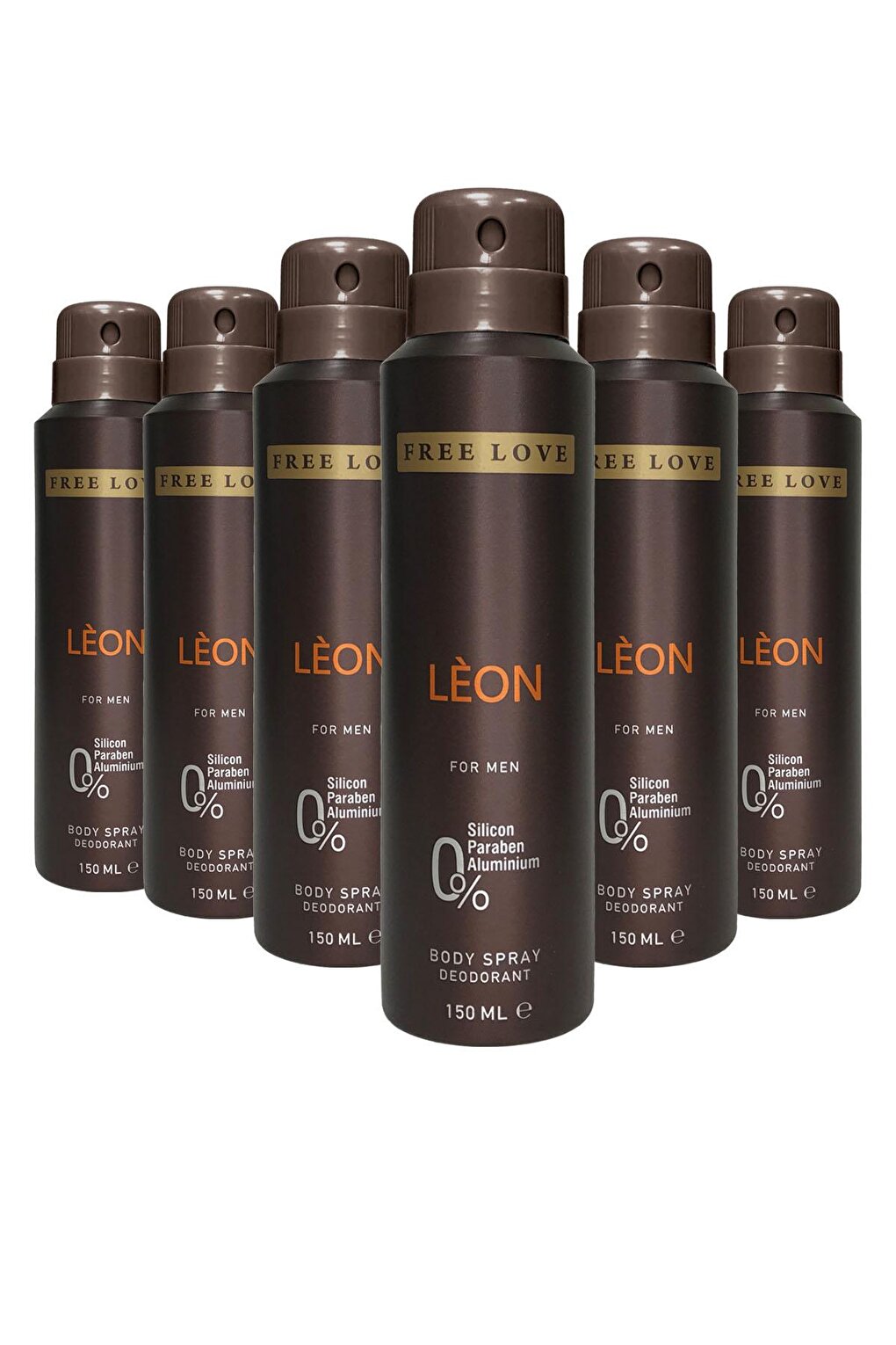 Leon Men's Deodorant 150 ml 6 Pieces