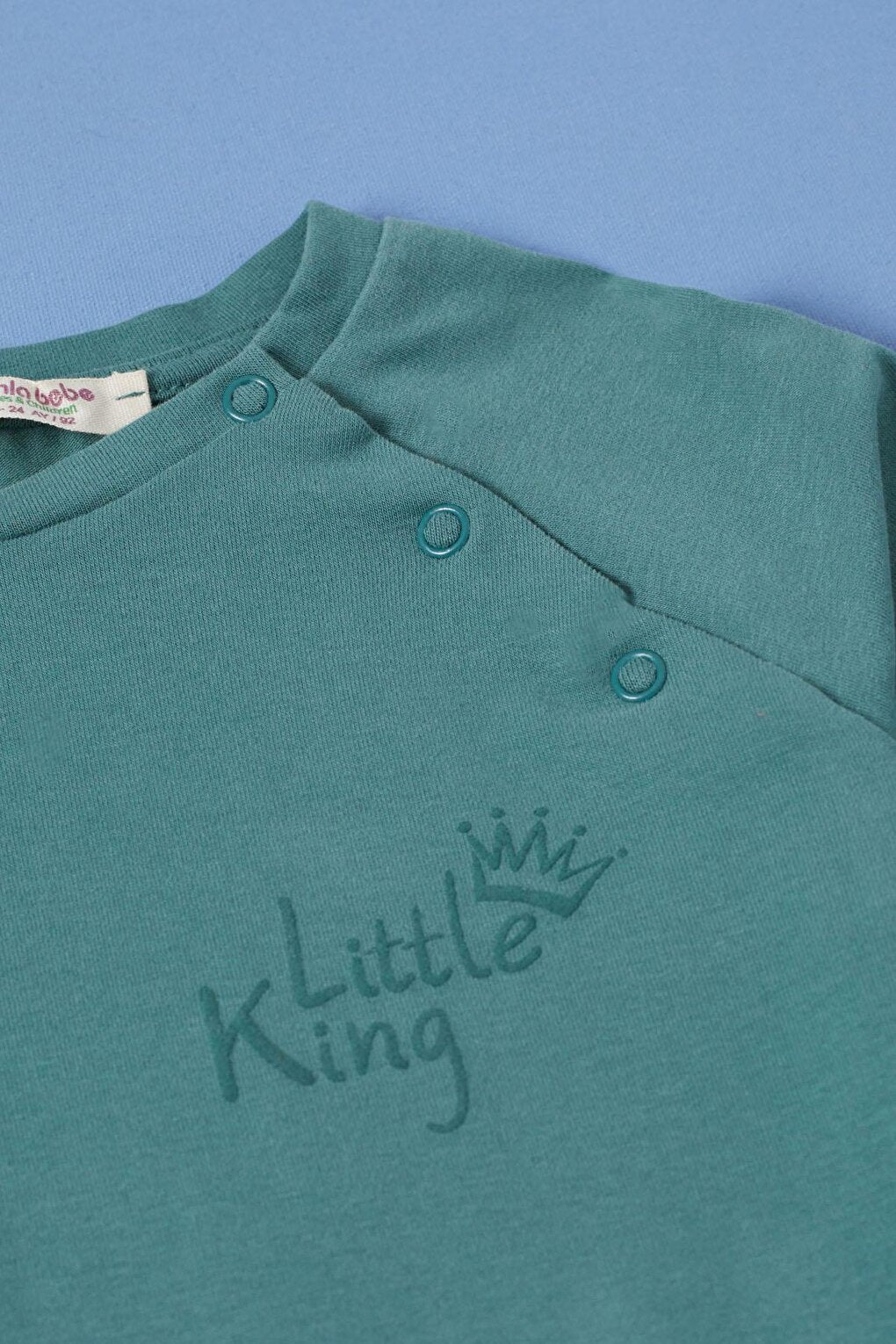 Green Little King Print Baby Boy Suit 17313