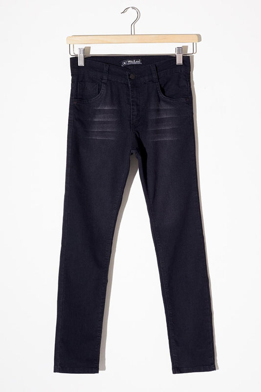 Boy's Antique Patterned Jean Trousers 17358